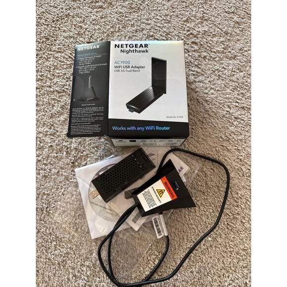 NETGEAR AC1900 Wi-Fi USB 3.0 Adapter for Desktop PC | Dual Band Wifi Stick - Picture 1 of 3